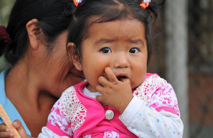 Photo: A child being given polio oral vaccination. Credit: WHO Regional Office for Africa