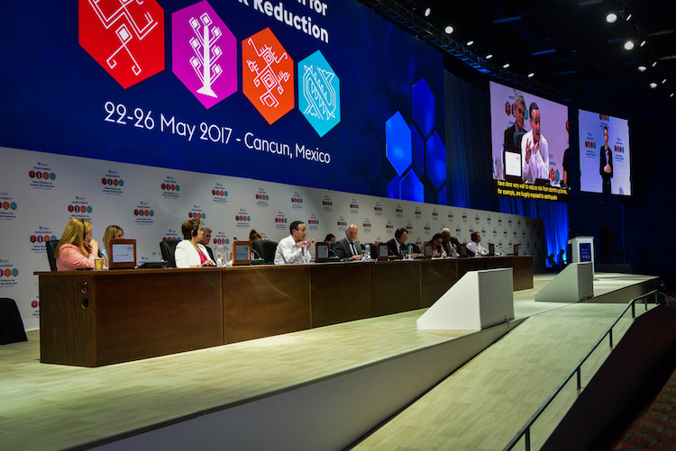 Photo: The 2017 Global Platform for Disaster Risk Reduction conference was held in Cancun, Mexico, from May 22 to 26. Credit: UNISDR