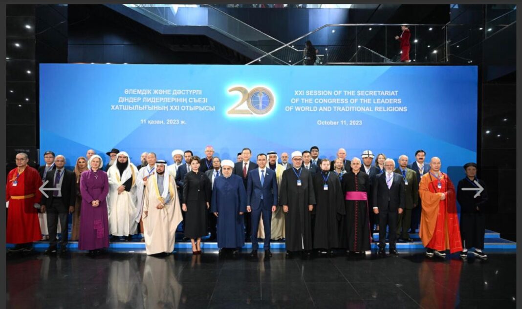 A group photo during The 21st Secretariat Meeting of Congress of Leaders and World and Traditional Religions. Credit: Secretariate of the Congress.