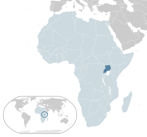 Location of Uganda