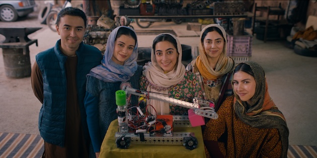 A scene from Rule Breakers, a dramatization of the story of the Afghan Girls Robotics Team.