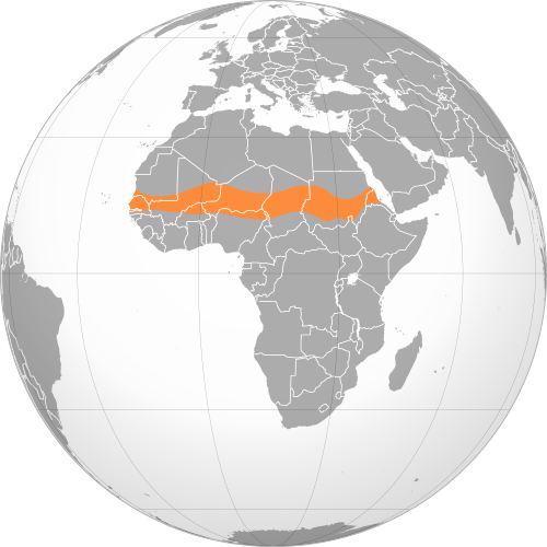 Sahel Region, Map of Africa