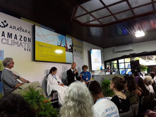 Masahiro Yokoyama was speaking at an event titled Faith for a Fossil-Free Future co-sponsored by Soka Gakkai International. Credit: Joyce Chimbi/IPS