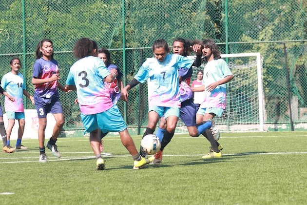 League match action between Jamshedpur FC and Chaibasa FC. Photo Credit: Jamshedpur FC