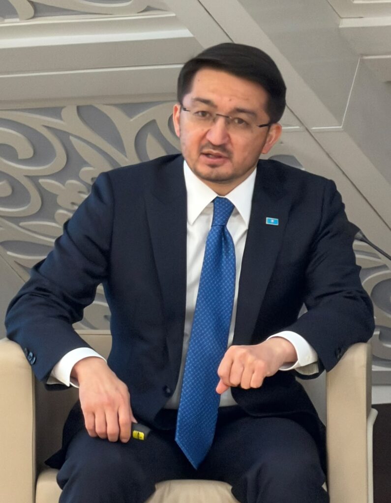 Zhaslan Madiyev, deputy prime minister and minister of artificial intelligence and digital development. Photo: Katsuhiro Asagiri/INPS Japan.