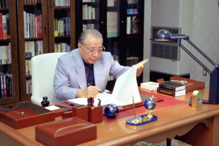 Daisaku Ikeda　photo: Seikyo Shimbun