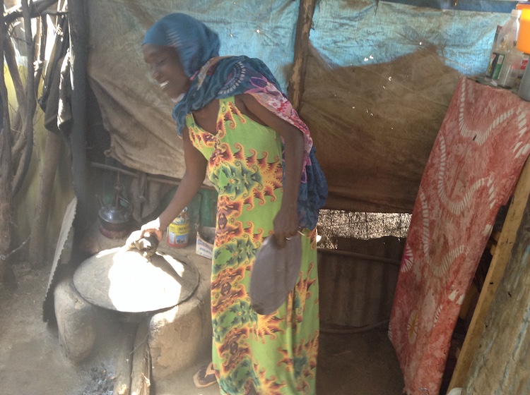 Photo: Najma Hassan cooking in her kitchen in Kakuma refugee camp, Kenya, Credit: Justus Wanzala | IDN-INPS
