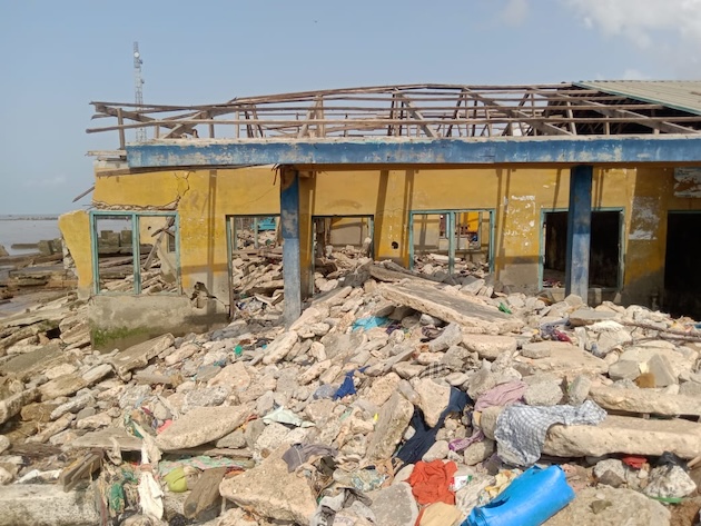 A once-thriving technical school now stands battered and desolate. Credit: Promise Eze/IPS