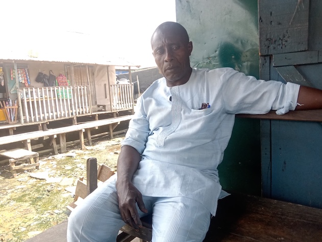 Ojajuni Oluwale lost two houses to the encroaching waters. Credit: Promise Eze/IPS

