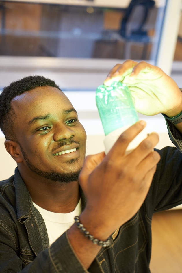 Stanley Anigbogu finds light in waste. Credit: LightEd