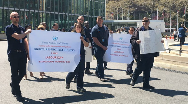 The United Nations Staff Union is the labor union representing New York Secretariat Staff, Locally Recruited Staff in the field, and Staff Members of UN Information Centers. Credit: United Nations