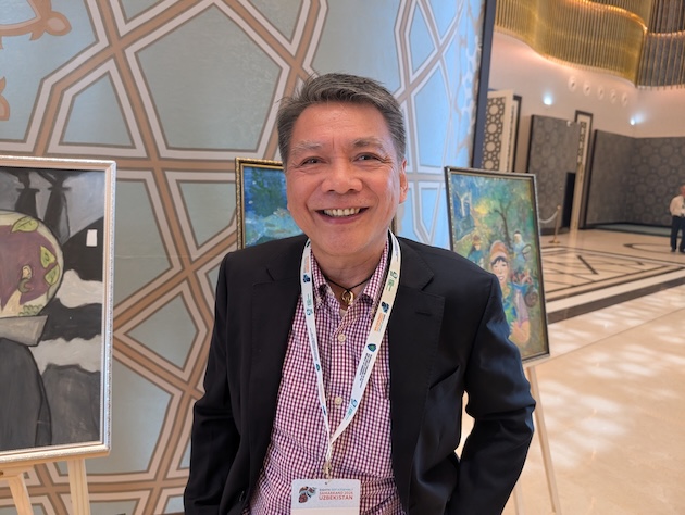Giovanni B. Reyes, an indigenous leader from the Philippines, speaking in an exclusive interview with IPS about traditional knowledge as a cultural repository and a tool for survival in a world battered by environmental degradation. Credit: Kizito Makoye/IPS