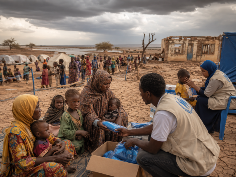 Children and families in the Sahel face escalating hunger, displacement, and climate shocks as humanitarian agencies struggle to meet growing needs. Image: INPS Japan