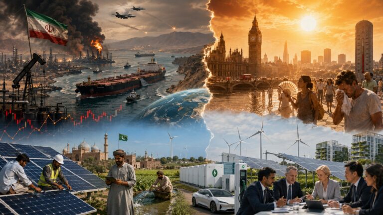 Geopolitical conflict, extreme heat and volatile fossil fuel markets are accelerating the global push toward clean energy investment, with Pakistan seeking to turn its solar and biodiversity potential into climate finance opportunities. Image: INPS Japan
