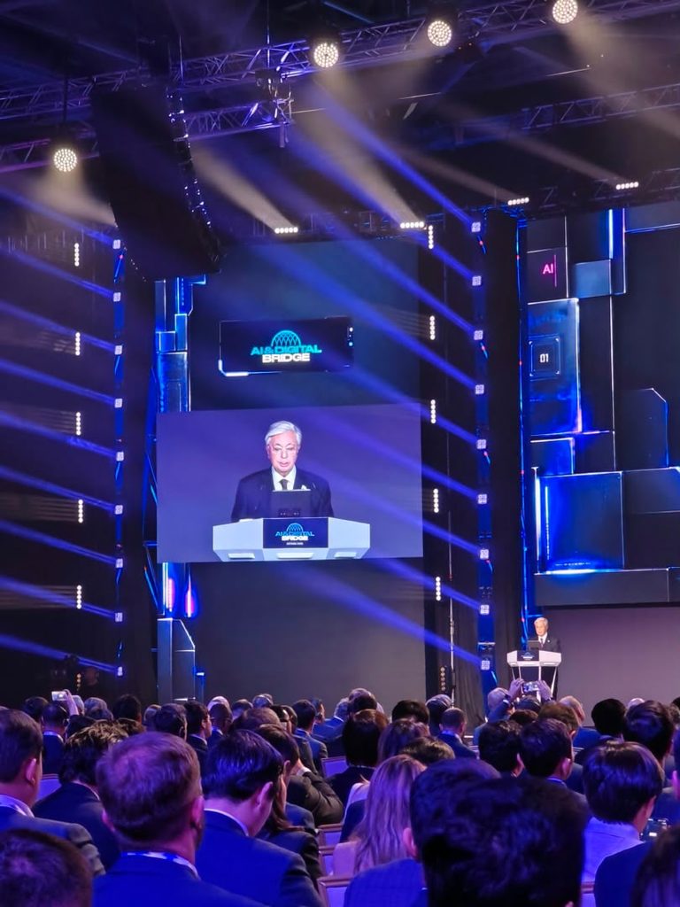 President Kassym-Jomart Tokayev at the opening session of AI & Digital Bridge 2026. Photo: Katsuhiro Asagiri/INPS Japan.